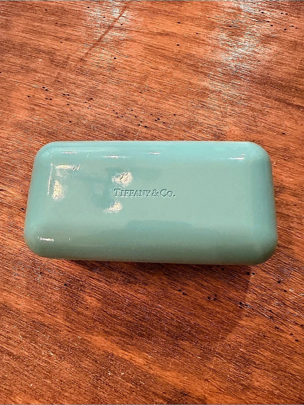 Tiffany & Co. Signature Turquoise Blue Hard Eyeglass Case